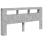 vidaXL LED-Kopfteil Betongrau 200x18,5x103,5 cm Holzwerkstoff vidaXL LED-Kopfteil Betongrau 200x18,5x103,5 cm Holzwerkstoff