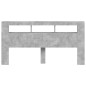 vidaXL LED-Kopfteil Betongrau 200x18,5x103,5 cm Holzwerkstoff vidaXL LED-Kopfteil Betongrau 200x18,5x103,5 cm Holzwerkstoff
