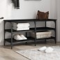 vidaXL Schuhbank Schwarz 100x38,5x49cm Holzwerkstoff vidaXL Schuhbank Schwarz 100x38,5x49cm Holzwerkstoff