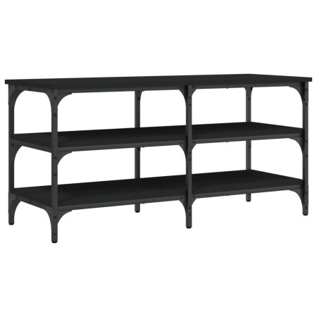vidaXL Schuhbank Schwarz 100x38,5x49cm Holzwerkstoff
