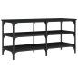 vidaXL Schuhbank Schwarz 100x38,5x49cm Holzwerkstoff vidaXL Schuhbank Schwarz 100x38,5x49cm Holzwerkstoff
