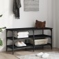 vidaXL Schuhbank Schwarz 100x38,5x49cm Holzwerkstoff vidaXL Schuhbank Schwarz 100x38,5x49cm Holzwerkstoff