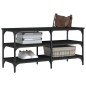 vidaXL Schuhbank Schwarz 100x38,5x49cm Holzwerkstoff vidaXL Schuhbank Schwarz 100x38,5x49cm Holzwerkstoff