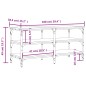 vidaXL Schuhbank Schwarz 100x38,5x49cm Holzwerkstoff vidaXL Schuhbank Schwarz 100x38,5x49cm Holzwerkstoff