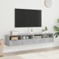 vidaXL TV-Wandschränke 2 Stk. Betongrau 80x30x30 cm Holzwerkstoff vidaXL TV-Wandschränke 2 Stk. Betongrau 80x30x30 cm Holzwerkstoff