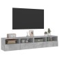 vidaXL TV-Wandschränke 2 Stk. Betongrau 80x30x30 cm Holzwerkstoff vidaXL TV-Wandschränke 2 Stk. Betongrau 80x30x30 cm Holzwerkstoff