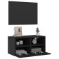 vidaXL TV-Wandschrank Schwarz 60x30x30 cm Holzwerkstoff vidaXL TV-Wandschrank Schwarz 60x30x30 cm Holzwerkstoff