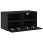 vidaXL TV-Wandschrank Schwarz 60x30x30 cm Holzwerkstoff vidaXL TV-Wandschrank Schwarz 60x30x30 cm Holzwerkstoff