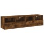 vidaXL TV-Wandschränke 2 Stk. Räuchereiche 60x30x30 cm Holzwerkstoff vidaXL TV-Wandschränke 2 Stk. Räuchereiche 60x30x30 cm Holzwerkstoff