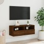 vidaXL TV-Wandschrank Braun Eiche-Optik 80x30x30 cm Holzwerkstoff vidaXL TV-Wandschrank Braun Eiche-Optik 80x30x30 cm Holzwerkstoff