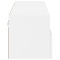 vidaXL TV-Wandschrank Weiß 100x30x30 cm Holzwerkstoff vidaXL TV-Wandschrank Weiß 100x30x30 cm Holzwerkstoff