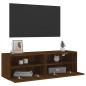 vidaXL TV-Wandschrank Braun Eiche-Optik 100x30x30 cm Holzwerkstoff vidaXL TV-Wandschrank Braun Eiche-Optik 100x30x30 cm Holzwerkstoff