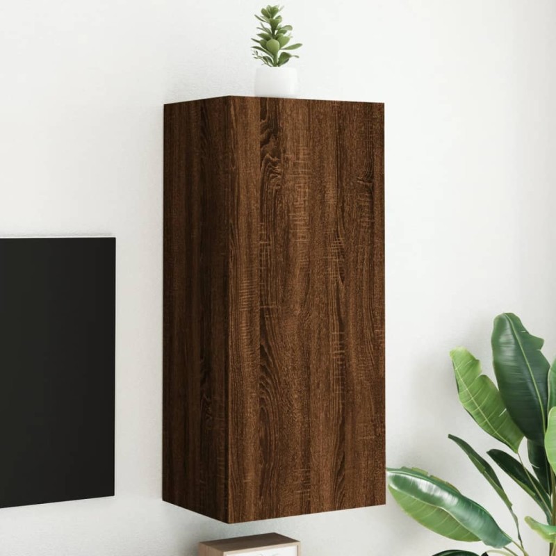 vidaXL TV-Wandschrank Braun Eiche-Optik 40,5x30x90 cm Holzwerkstoff vidaXL TV-Wandschrank Braun Eiche-Optik 40,5x30x90 cm Holzwerkstoff