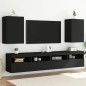 vidaXL TV-Wandschränke 2 Stk. Schwarz 40,5x30x60 cm Holzwerkstoff vidaXL TV-Wandschränke 2 Stk. Schwarz 40,5x30x60 cm Holzwerkstoff