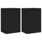 vidaXL TV-Wandschränke 2 Stk. Schwarz 40,5x30x60 cm Holzwerkstoff vidaXL TV-Wandschränke 2 Stk. Schwarz 40,5x30x60 cm Holzwerkstoff