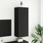 vidaXL TV-Wandschrank Schwarz 40,5x30x102 cm Holzwerkstoff vidaXL TV-Wandschrank Schwarz 40,5x30x102 cm Holzwerkstoff