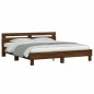 vidaXL Bettgestell mit Kopfteil Braun Eichen-Optik 160x200 cm vidaXL Bettgestell mit Kopfteil Braun Eichen-Optik 160x200 cm
