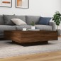 vidaXL Couchtisch Braun Eichen-Optik 100x100x31 cm Holzwerkstoff vidaXL Couchtisch Braun Eichen-Optik 100x100x31 cm Holzwerkstoff