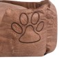 vidaXL Hundebett mit Kissen PU Kunstleder Größe S Beige vidaXL Hundebett mit Kissen PU Kunstleder Größe S Beige