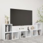 vidaXL 6-tlg. TV-Schrank-Set Weiß Holzwerkstoff vidaXL 6-tlg. TV-Schrank-Set Weiß Holzwerkstoff
