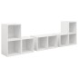 vidaXL 6-tlg. TV-Schrank-Set Weiß Holzwerkstoff vidaXL 6-tlg. TV-Schrank-Set Weiß Holzwerkstoff