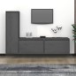 vidaXL TV-Schränke 3 Stk. Grau Massivholz Kiefer vidaXL TV-Schränke 3 Stk. Grau Massivholz Kiefer