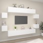 vidaXL 8-tlg. TV-Schrank-Set Weiß Holzwerkstoff vidaXL 8-tlg. TV-Schrank-Set Weiß Holzwerkstoff