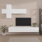 vidaXL 7-tlg. TV-Schrank-Set Weiß Holzwerkstoff vidaXL 7-tlg. TV-Schrank-Set Weiß Holzwerkstoff