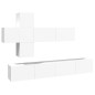 vidaXL 7-tlg. TV-Schrank-Set Weiß Holzwerkstoff vidaXL 7-tlg. TV-Schrank-Set Weiß Holzwerkstoff