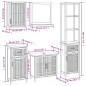 vidaXL 5-tlg. Badmöbel-Set Massivholz Nussbaum vidaXL 5-tlg. Badmöbel-Set Massivholz Nussbaum
