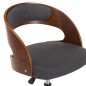 vidaXL Drehbare Esszimmerstühle 6 Stk. Grau Bugholz und Stoff vidaXL Drehbare Esszimmerstühle 6 Stk. Grau Bugholz und Stoff