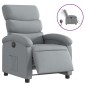 vidaXL Relaxsessel Elektrisch Hellgrau Stoff vidaXL Relaxsessel Elektrisch Hellgrau Stoff