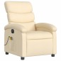 vidaXL Massagesessel Elektrisch Creme Stoff vidaXL Massagesessel Elektrisch Creme Stoff