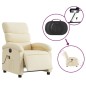 vidaXL Massagesessel Elektrisch Creme Stoff vidaXL Massagesessel Elektrisch Creme Stoff