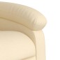 vidaXL Massagesessel Elektrisch Creme Stoff vidaXL Massagesessel Elektrisch Creme Stoff