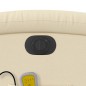 vidaXL Massagesessel Elektrisch Creme Stoff vidaXL Massagesessel Elektrisch Creme Stoff