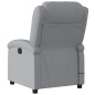 vidaXL Massagesessel Elektrisch Hellgrau Stoff vidaXL Massagesessel Elektrisch Hellgrau Stoff