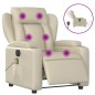 vidaXL Massagesessel Elektrisch Creme Kunstleder vidaXL Massagesessel Elektrisch Creme Kunstleder