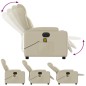 vidaXL Massagesessel Elektrisch Creme Kunstleder vidaXL Massagesessel Elektrisch Creme Kunstleder