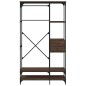 vidaXL Kleiderständer mit Schubladen Braun Eichen-Optik 100x40x180 cm vidaXL Kleiderständer mit Schubladen Braun Eichen-Optik 100x40x180 cm