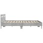 vidaXL Bettgestell mit Kopfteil Betongrau 160x200 cm Holzwerkstoff vidaXL Bettgestell mit Kopfteil Betongrau 160x200 cm Holzwerkstoff