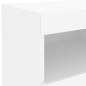 vidaXL Nachttisch mit LED-Leuchten Weiß 50x40x45 cm vidaXL Nachttisch mit LED-Leuchten Weiß 50x40x45 cm