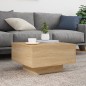 vidaXL Couchtisch mit LED-Leuchten Sonoma-Eiche 55x55x31 cm vidaXL Couchtisch mit LED-Leuchten Sonoma-Eiche 55x55x31 cm