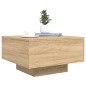 vidaXL Couchtisch mit LED-Leuchten Sonoma-Eiche 55x55x31 cm vidaXL Couchtisch mit LED-Leuchten Sonoma-Eiche 55x55x31 cm