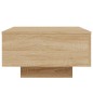 vidaXL Couchtisch mit LED-Leuchten Sonoma-Eiche 55x55x31 cm vidaXL Couchtisch mit LED-Leuchten Sonoma-Eiche 55x55x31 cm