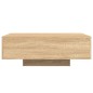 vidaXL Couchtisch mit LED-Leuchten Sonoma-Eiche 85x55x31 cm