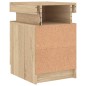 vidaXL Nachttische mit LED-Leuchten 2 Stk. Sonoma Eiche 35x39x55 cm vidaXL Nachttische mit LED-Leuchten 2 Stk. Sonoma Eiche 35x39x55 cm