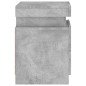 vidaXL Nachttische mit LED-Leuchten 2 Stk. Betongrau 35x39x55 cm vidaXL Nachttische mit LED-Leuchten 2 Stk. Betongrau 35x39x55 cm