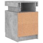 vidaXL Nachttische mit LED-Leuchten 2 Stk. Betongrau 35x39x55 cm vidaXL Nachttische mit LED-Leuchten 2 Stk. Betongrau 35x39x55 cm