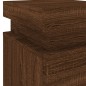 vidaXL Nachttisch mit LED-Leuchten Braun Eiche-Optik 35x39x55 cm vidaXL Nachttisch mit LED-Leuchten Braun Eiche-Optik 35x39x55 cm